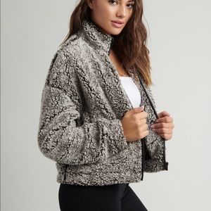 Sherpa zip up jacket